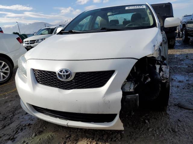 JTDBL40E199063328 - 2009 TOYOTA COROLLA BASE WHITE photo 5