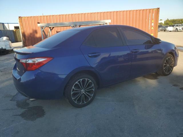 2T1BURHE2EC217211 - 2014 TOYOTA COROLLA L BLUE photo 3