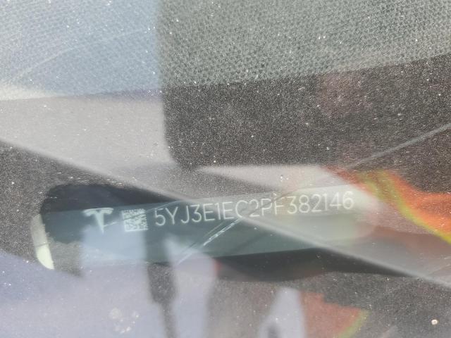 5YJ3E1EC2PF382146 - 2023 TESLA MODEL 3 Ağ foto 12