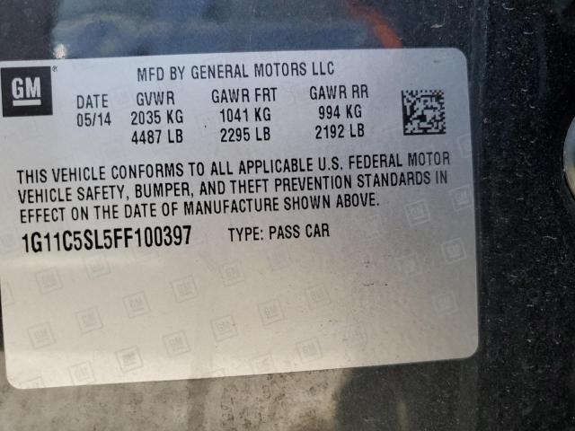 1G11C5SL5FF100397 - 2015 CHEVROLET MALIBU 1LT Boz foto 13