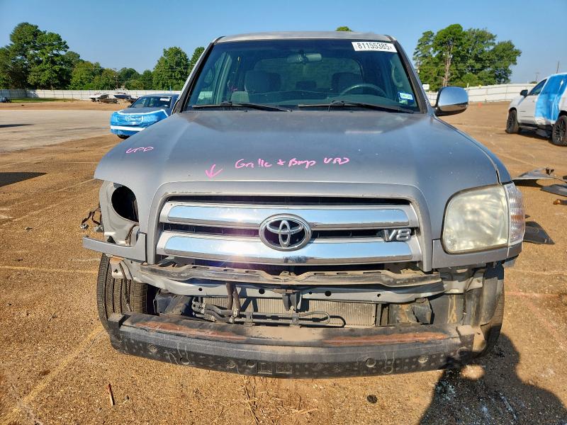 5TBET34105S464596 - 2005 TOYOTA TUNDRA DOUBLE CAB SR5 SILVER photo 5