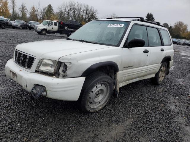 JF1SF656X2H712677 - 2002 SUBARU FORESTER S WHITE photo 1