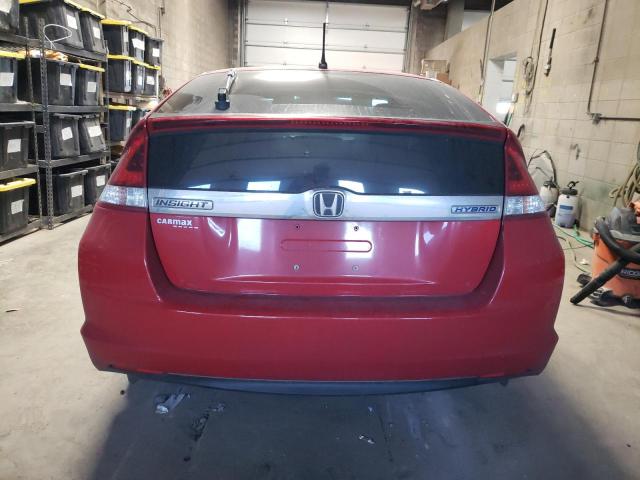 JHMZE2H38DS004938 - 2013 HONDA INSIGHT RED photo 6