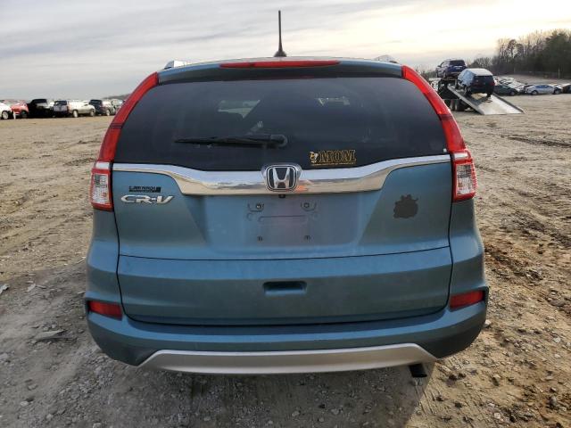 2HKRM3H79FH506632 - 2015 HONDA CR-V EXL TEAL photo 6