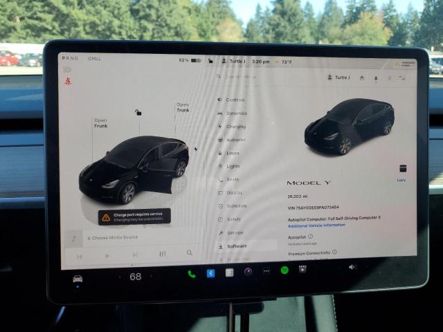 7SAYGDEE9PA073454 - 2023 TESLA MODEL Y 白色 照片 9