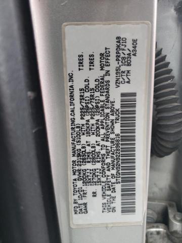 5TEGN92N92Z896816 - 2002 TOYOTA TACOMA DOUBLE CAB PRERUNNER SILVER photo 12