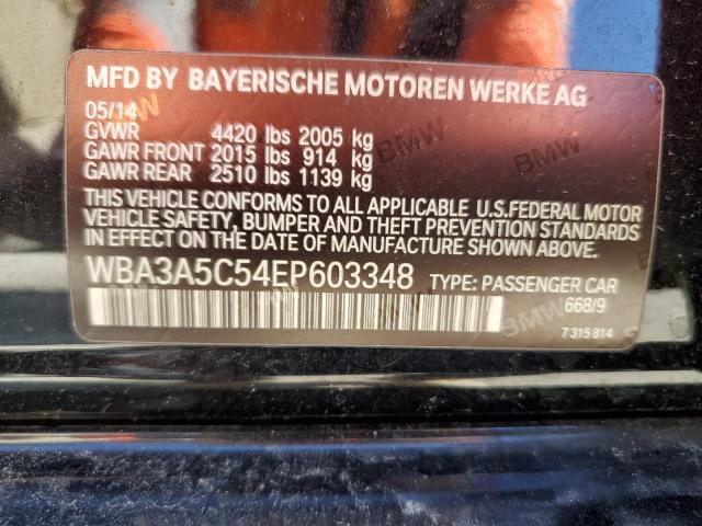 WBA3A5C54EP603348 - 2014 BMW 328 I BLACK photo 12