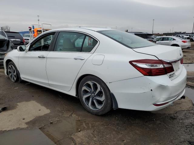 1HGCR2F89HA161594 - 2017 HONDA ACCORD EXL WHITE photo 2