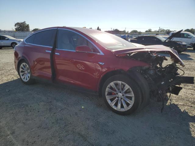 5YJXCAE46GF017517 - 2016 TESLA MODEL X Қызыл фото 4