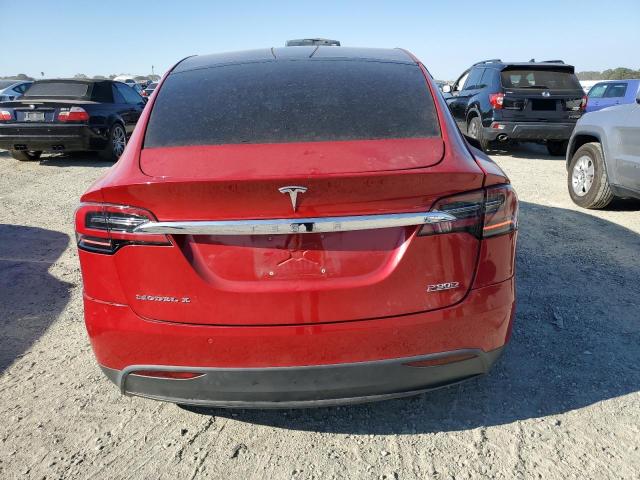 5YJXCAE46GF017517 - 2016 TESLA MODEL X Қызыл фото 6
