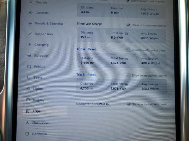 5YJXCAE46GF017517 - 2016 TESLA MODEL X Қызыл фото 9