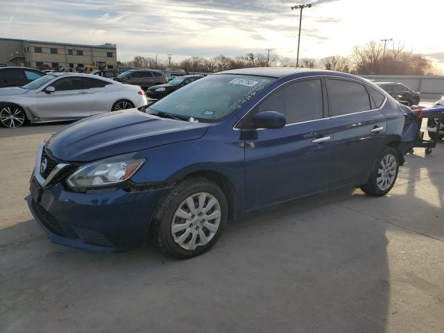 3N1AB7AP2HY248046 - 2017 NISSAN SENTRA S BLUE photo 1