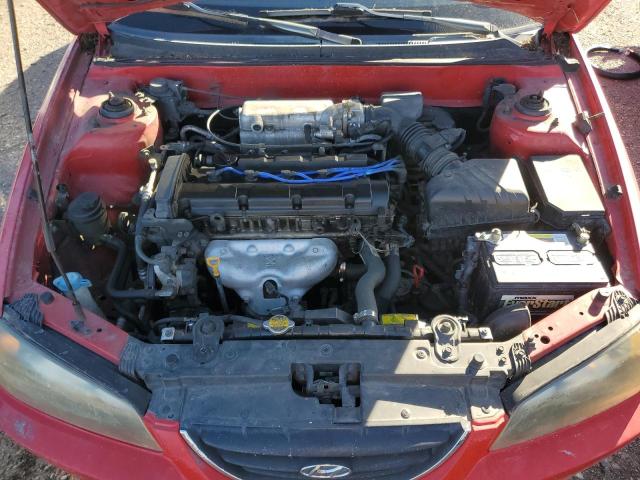 KMHDN46D04U896072 - 2004 HYUNDAI ELANTRA GLS RED photo 11