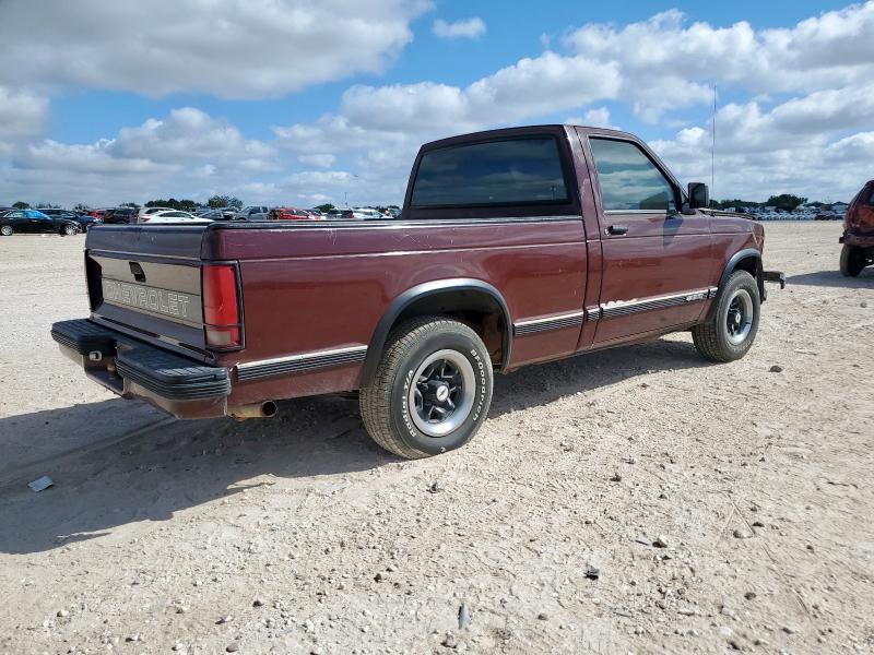 1GCCS14R9P8166115 - 1993 CHEVROLET S TRUCK S10 მუქწითელი ფოტო 3