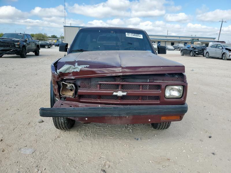 1GCCS14R9P8166115 - 1993 CHEVROLET S TRUCK S10 მუქწითელი ფოტო 5