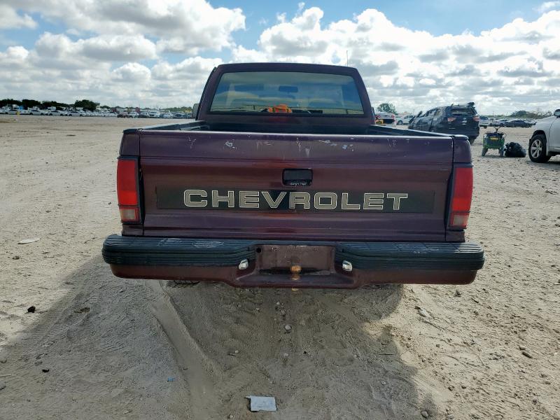 1GCCS14R9P8166115 - 1993 CHEVROLET S TRUCK S10 მუქწითელი ფოტო 6