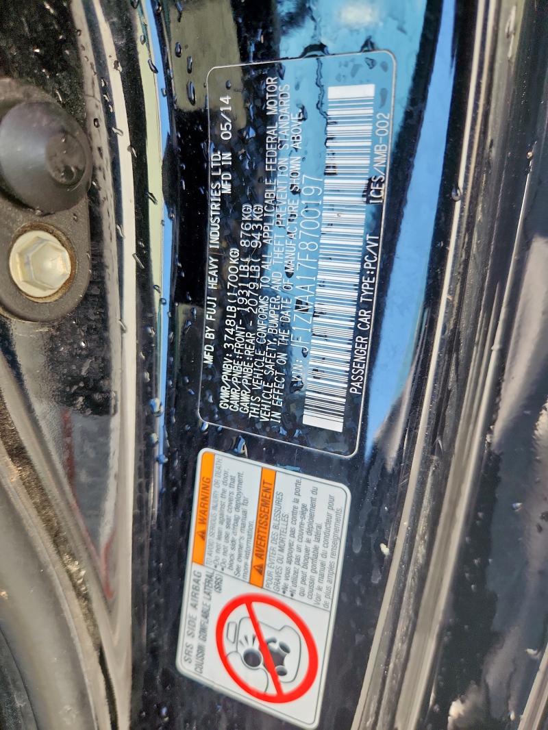 JF1ZNAA17F8700197 - 2015 TOYOTA SCION FR-S BLACK photo 12