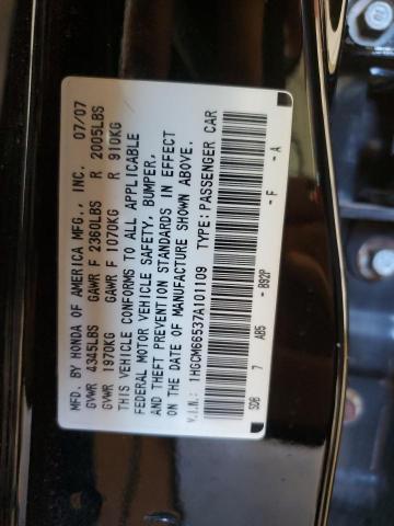 1HGCM66537A101109 - 2007 HONDA ACCORD EX BLACK photo 13