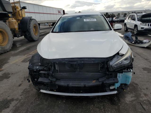 JN1BV7AP7FM357498 - 2015 INFINITI Q50 BASE WHITE photo 5