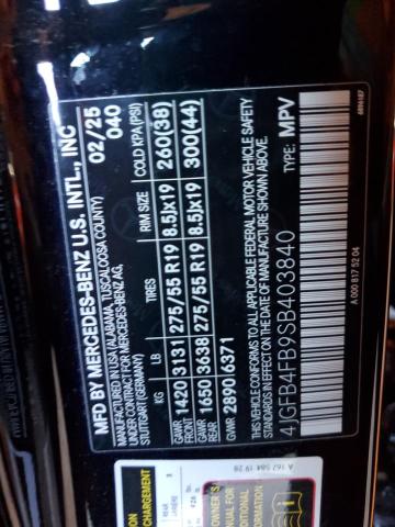 4JGFB4FB9SB403840 - 2025 MERCEDES-BENZ GLE 350 4MATIC BLACK photo 12