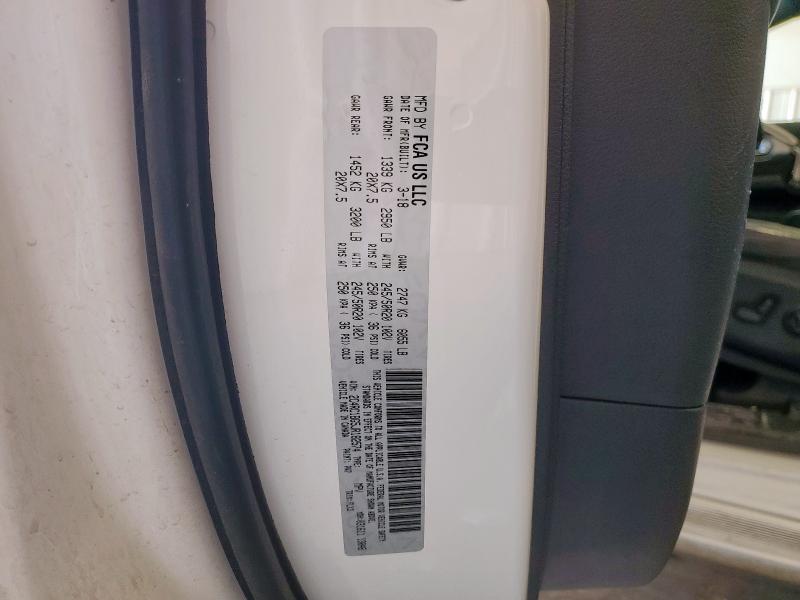 2C4RC1BG5JR182574 - 2018 CHRYSLER PACIFICA TOURING L WHITE photo 14