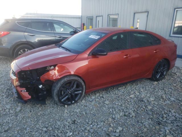 3KPF34AD6ME310984 - 2021 KIA FORTE GT LINE ORANGE photo 1