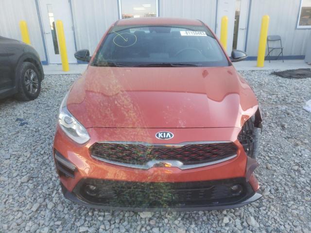 3KPF34AD6ME310984 - 2021 KIA FORTE GT LINE ORANGE photo 5