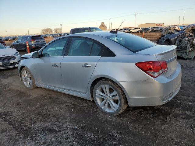 1G1PG5SBXF7278001 - 2015 CHEVROLET CRUZE LTZ SILVER photo 2