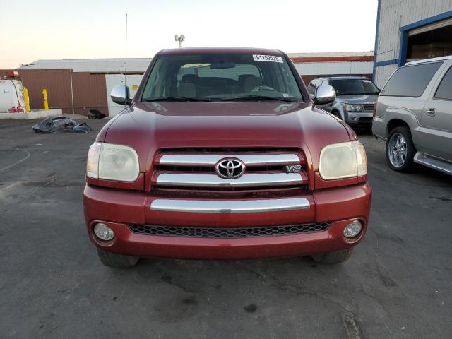 5TBET34156S550021 - 2006 TOYOTA TUNDRA DOUBLE CAB SR5 MAROON photo 5