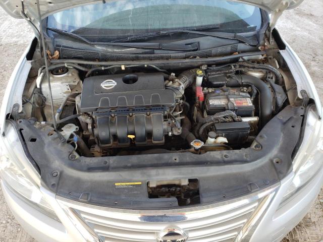 3N1AB7AP4EY313572 - 2014 NISSAN SENTRA S SILVER photo 11