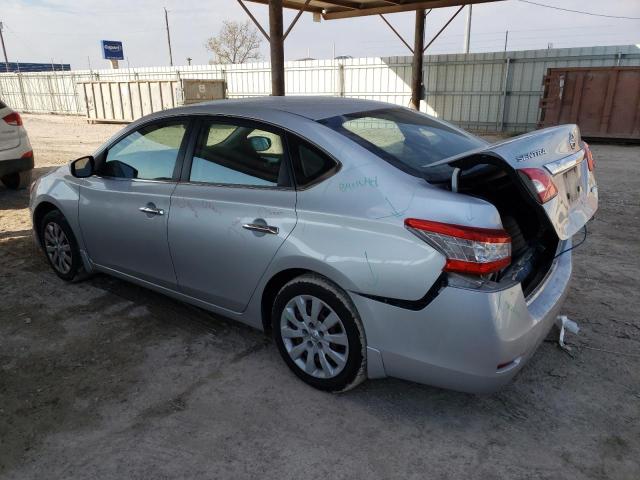 3N1AB7AP4EY313572 - 2014 NISSAN SENTRA S SILVER photo 2