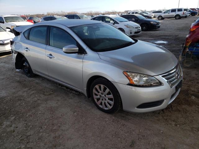 3N1AB7AP4EY313572 - 2014 NISSAN SENTRA S SILVER photo 4