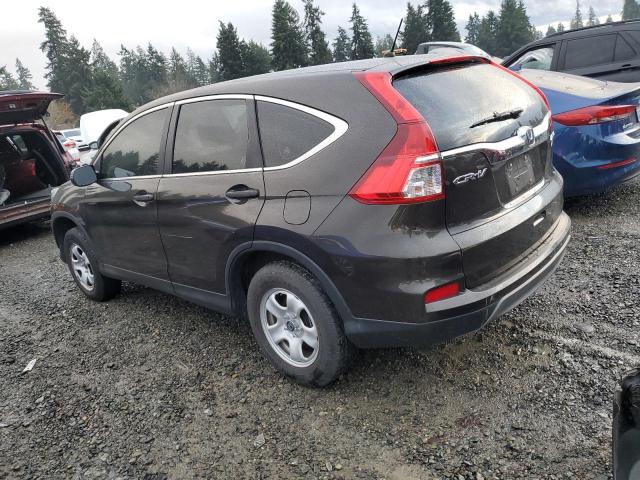 2HKRM4H31FH688314 - 2015 HONDA CR-V LX GRAY photo 2