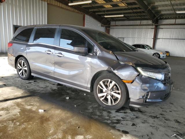 5FNRL6H85NB043785 - 2022 HONDA ODYSSEY TOURING Մոխրագույն լուսանկար 4
