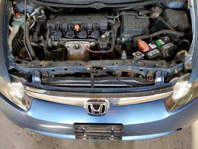 1HGFA169X8L075223 - 2008 HONDA CIVIC EXL BLUE photo 11