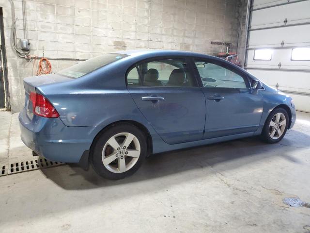 1HGFA169X8L075223 - 2008 HONDA CIVIC EXL BLUE photo 3