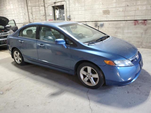 1HGFA169X8L075223 - 2008 HONDA CIVIC EXL BLUE photo 4