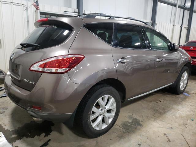 JN8AZ1MW0CW208982 - 2012 NISSAN MURANO S BROWN photo 3