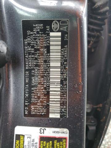 2T1BU4EE5AC462604 - 2010 TOYOTA COROLLA BASE 灰色 照片 12