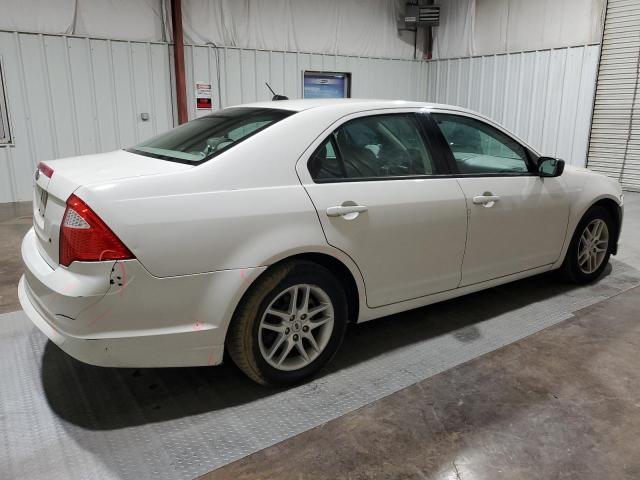 3FAHP0GA8CR350547 - 2012 FORD FUSION S WHITE photo 3