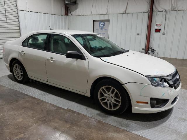 3FAHP0GA8CR350547 - 2012 FORD FUSION S WHITE photo 4