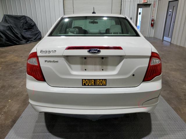 3FAHP0GA8CR350547 - 2012 FORD FUSION S WHITE photo 6