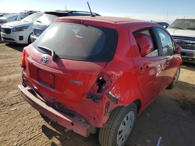 VNKKTUD38FA031079 - 2015 TOYOTA YARIS RED photo 3