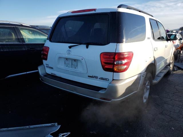 5TDBT44A91S055488 - 2001 TOYOTA SEQUOIA SR5 WHITE photo 3