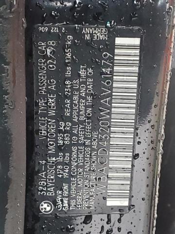 WBACD4320WAV61479 - 1998 BMW 328 I AUTOMATIC Schwarz Foto 12