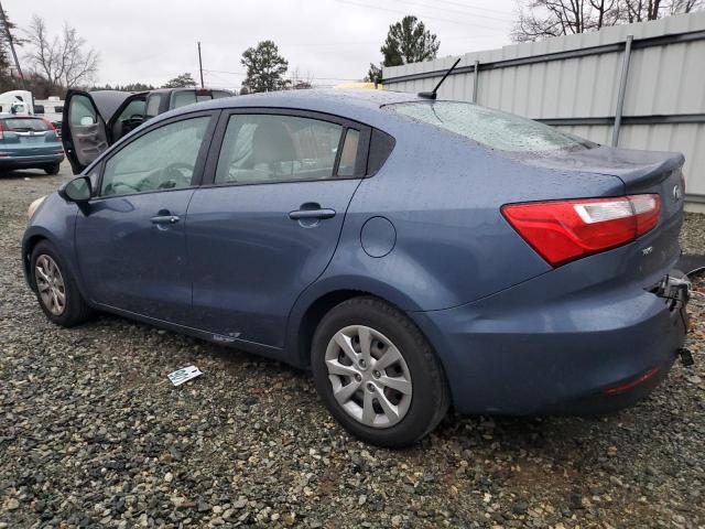 KNADM4A36G6561667 - 2016 KIA RIO LX BLUE photo 2