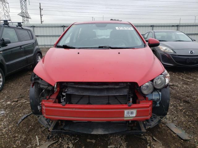 1G1JC6SH9D4180345 - 2013 CHEVROLET SONIC LT RED photo 5