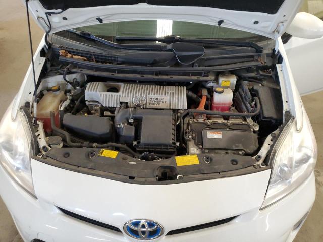 JTDKN3DU7D1670718 - 2013 TOYOTA PRIUS WHITE photo 11