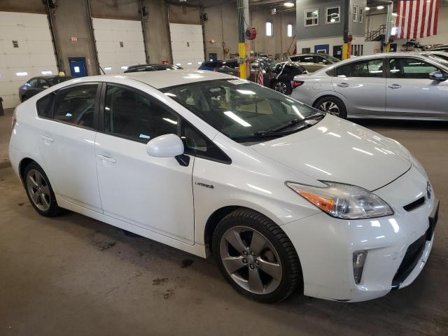 JTDKN3DU7D1670718 - 2013 TOYOTA PRIUS WHITE photo 4