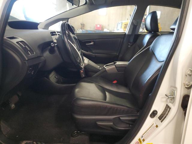 JTDKN3DU7D1670718 - 2013 TOYOTA PRIUS WHITE photo 7